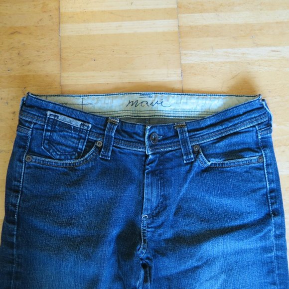 MAVI boot cut dark wash blue jeans 27 - Picture 2 of 5